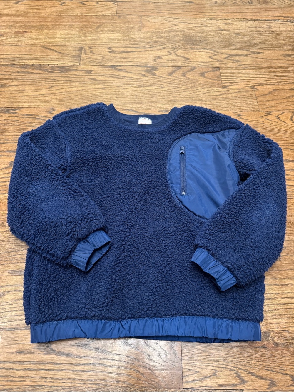 Hanna Andersson Navy Sherpa Pullover Sweatshirt Size 130 / US 8